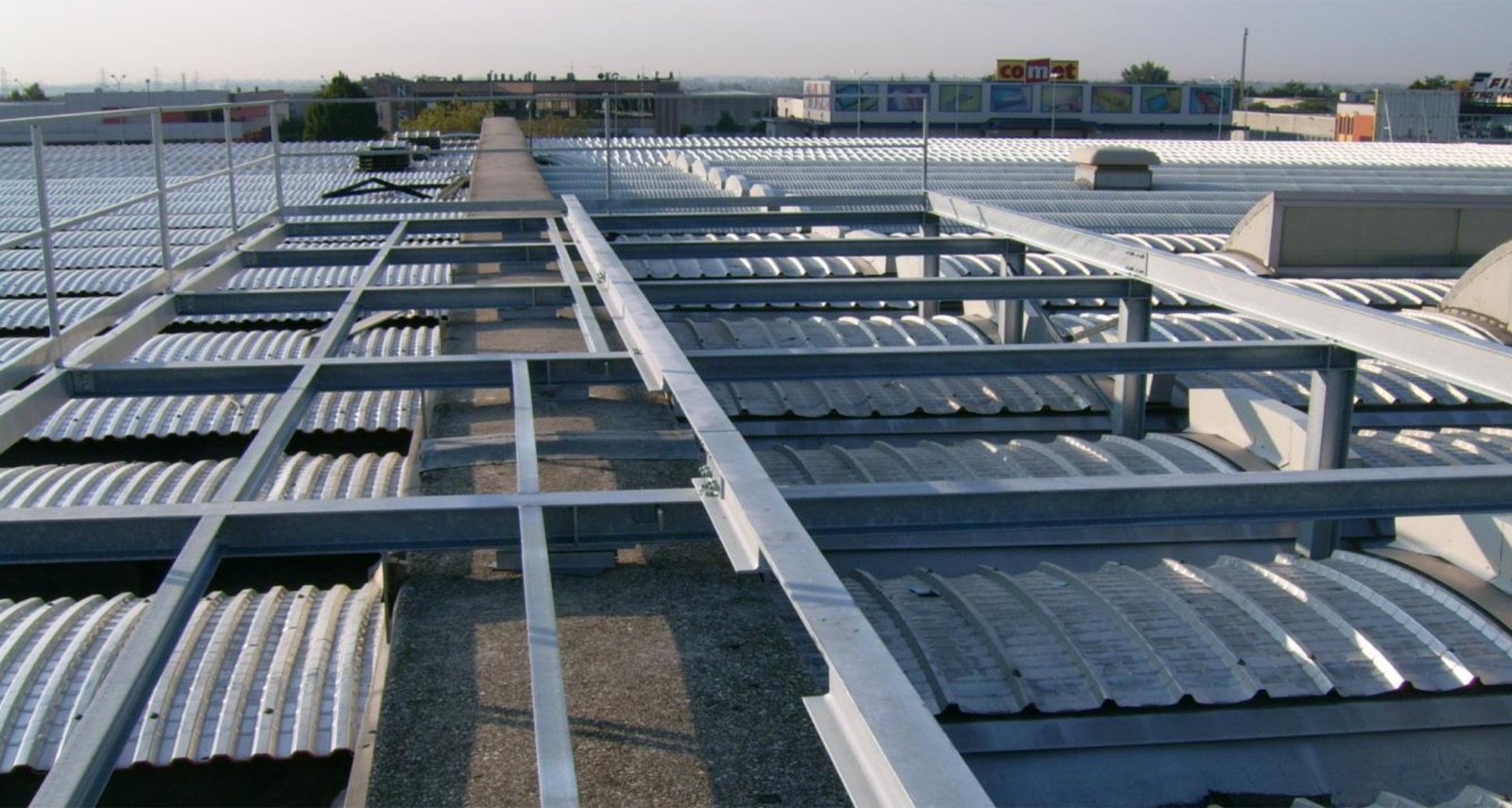 Stabilimento Sanson, Verona — struttura zincata UTA in copertura
